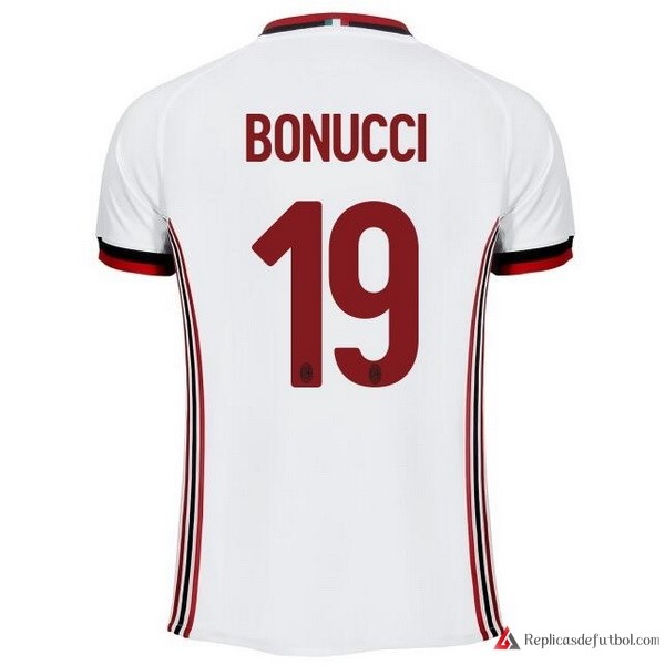 Camiseta Milan Segunda equipación Bonucci 2017-2018